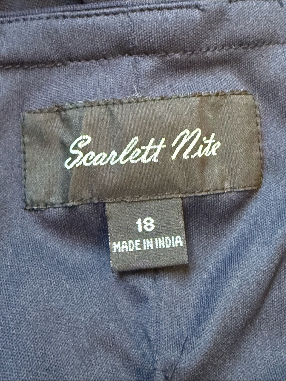Scarlett Nite Deep Navy High-Low Spaghetti Strap Dress - Picture 9 of 10